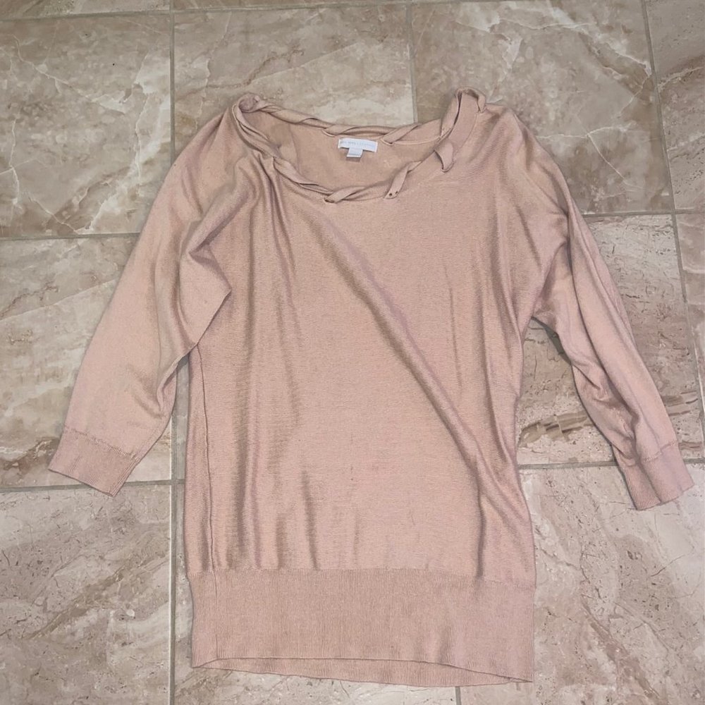 NY & Co beige sweater size LARGE